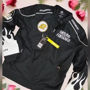 New sherpa lined RACER  jacket Men size Medium